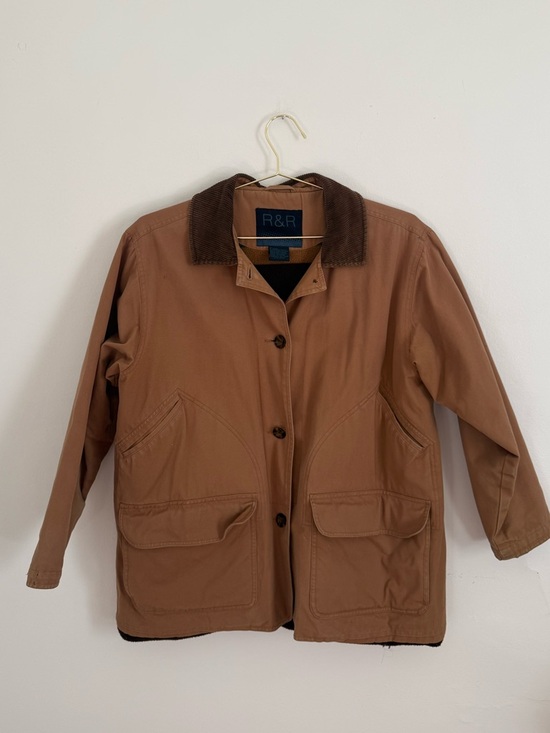 Vintage Jackets & Blazers - Vintage fleece lined jacket with contrasting collar